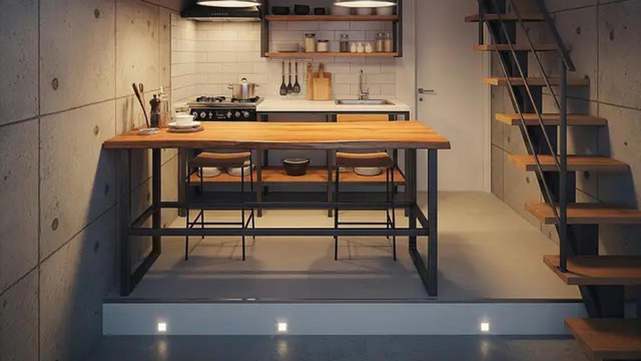 8 Ide Dapur Mezzanine di Rumah Mungil Hemat Biaya, Fungsional tapi Tetap Stylish