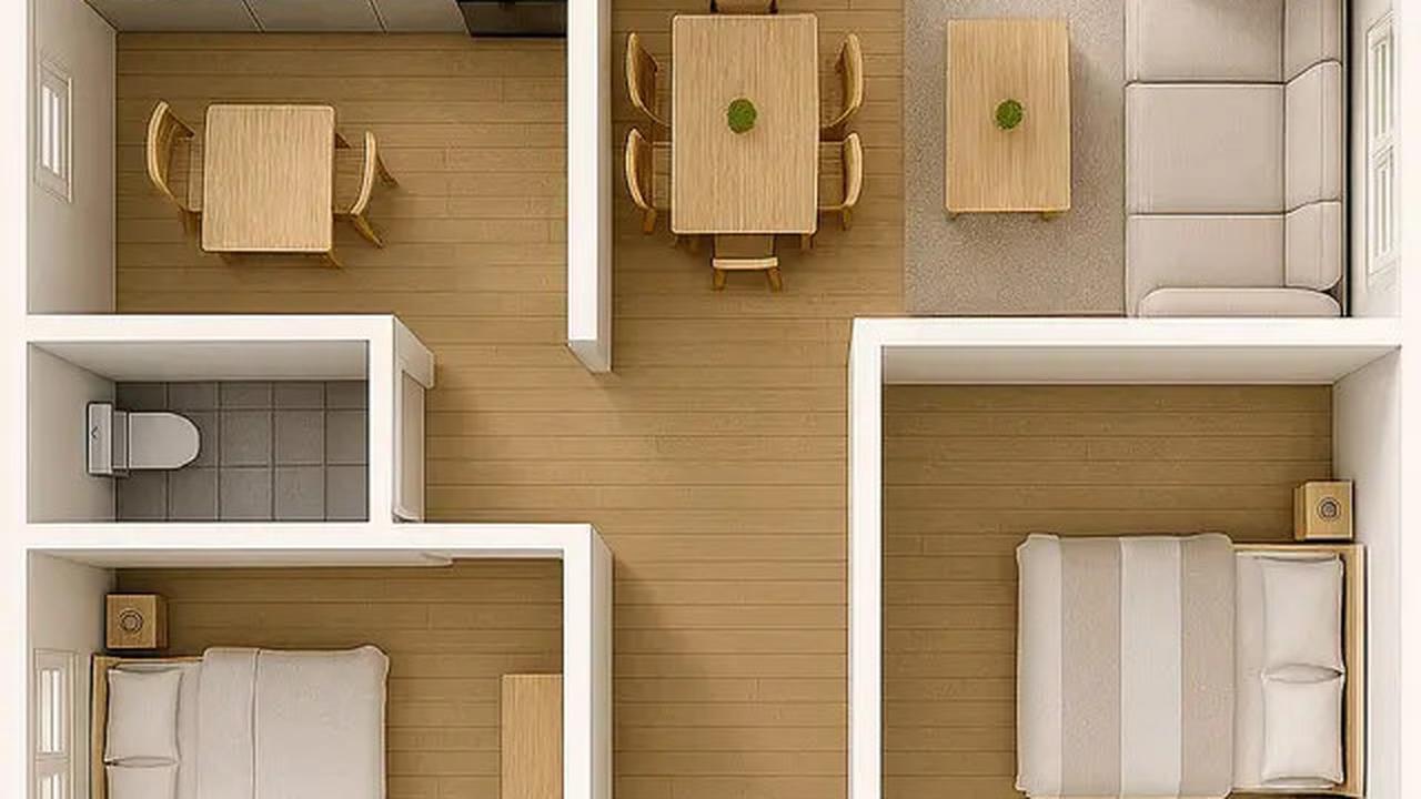 5 Model Rumah Sederhana 9x6 Meter dengan Denah Tata Ruang Minimalis yang Tren di 2025