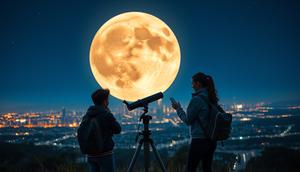 supermoon adalah ©Ilustrasi dibuat Stable Diffusion