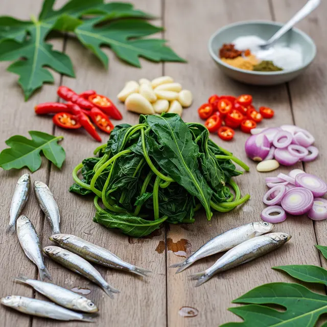 Resep Tumis Daun Pepaya Teri