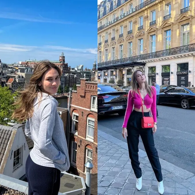 11 Potret Luna Maya Liburan di Amsterdam dan Paris, Tetap Memesona dengan Outfit Casual