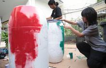 Barang Bekas Disulap Jadi Karya Seni