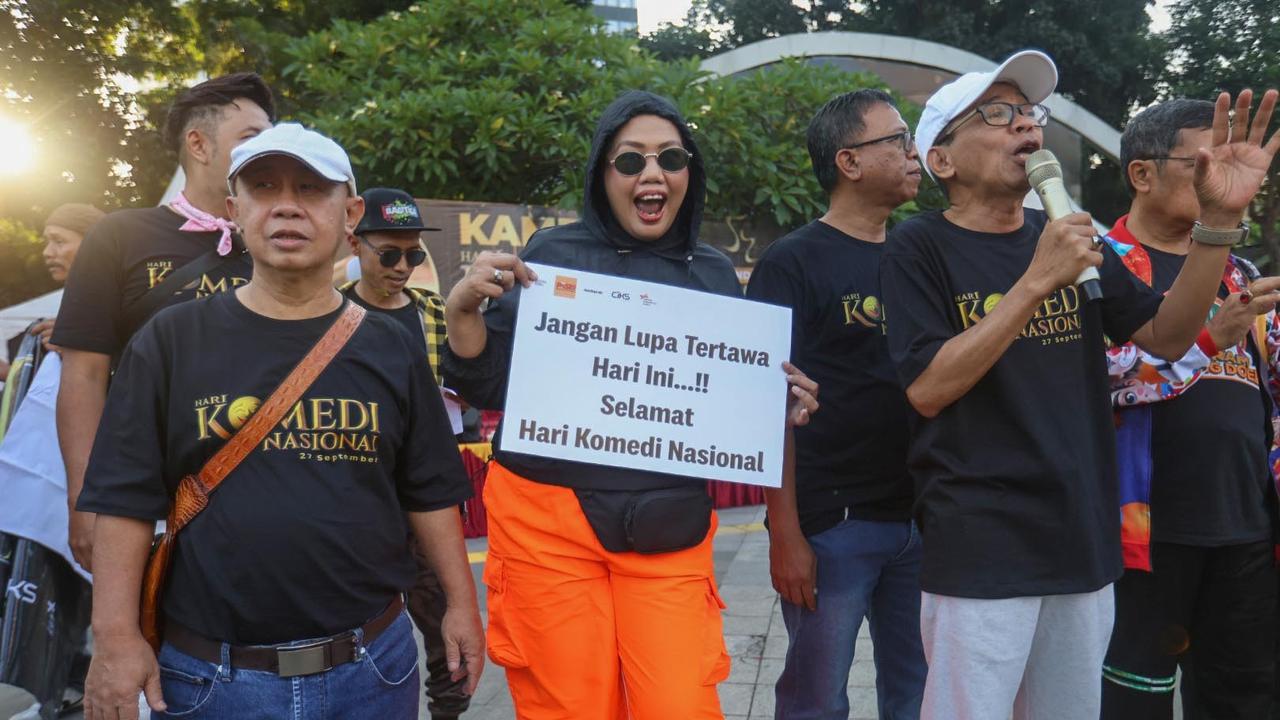 FOTO: Hari Komedi Nasional Resmi Ditetapkan, PASKI Rayakan dengan Aksi di Jalan Thamrin
