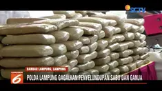 Polda Lampung menyita 60 kilogram sabu dan hampir tiga kuintal ganja yang akan diselundupkan ke Pulau Jawa.