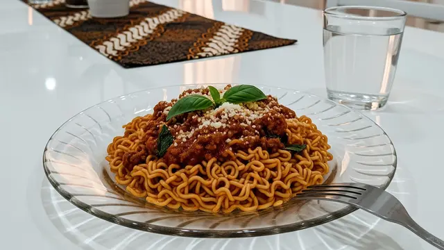 Resep Mi Instan Saus Bolognese