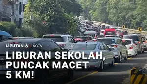 Libur Sekolah, Jalur Wisata Luar Kota Macet Panjang