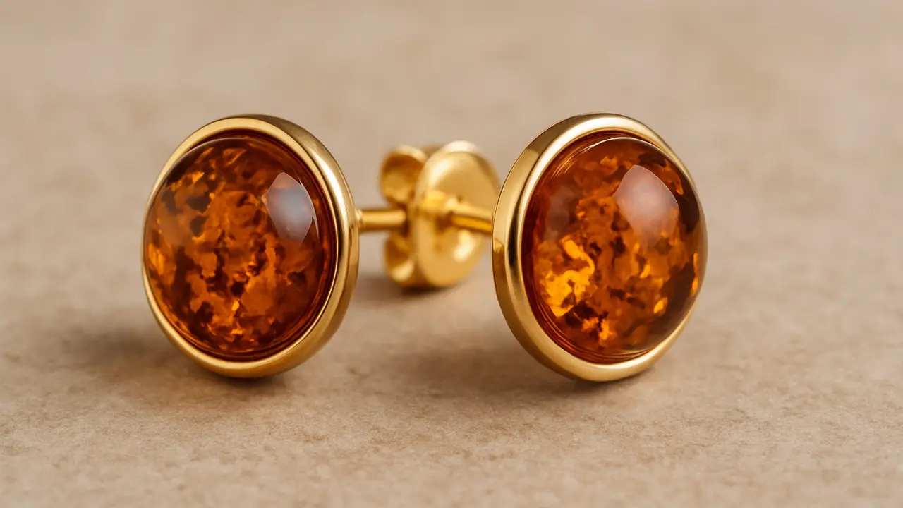 Anting Vintage dengan Batu Amber (Foto: ChatGPT)
