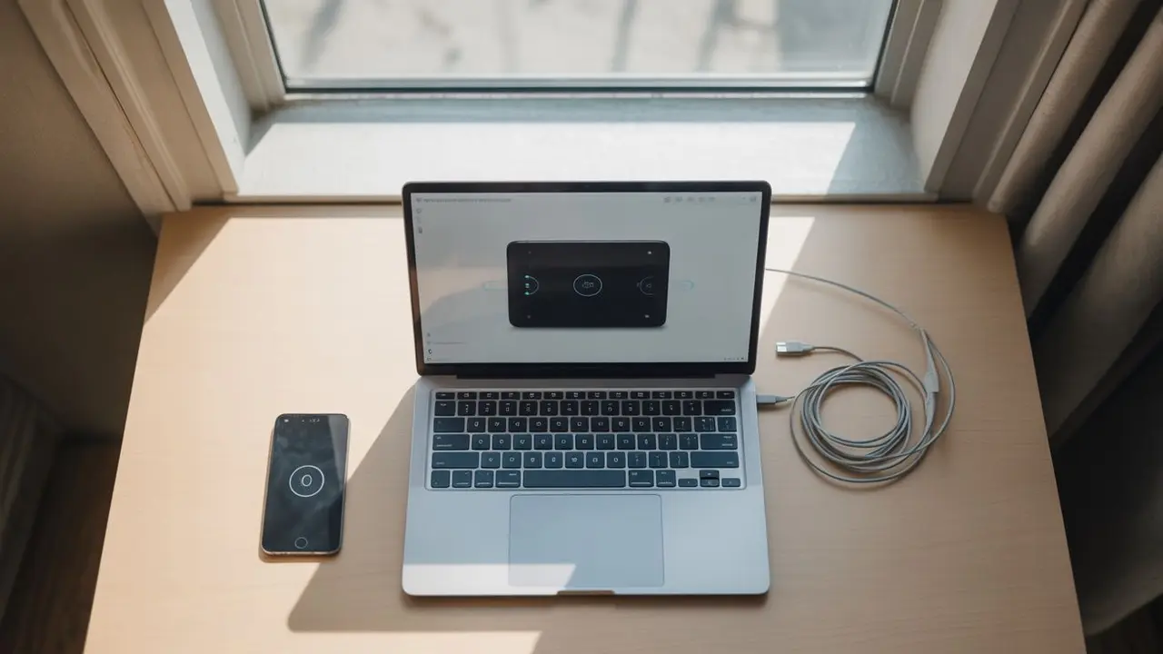 cara menampilkan layar hp ke laptop