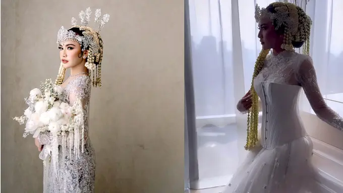 Akhirnya Sah! Potret Rizky Febian dan Mahalini Resmi Menikah dalam Balutan Busana Adat Sunda