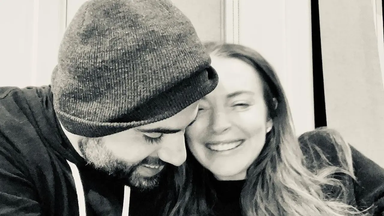 Lindsay Lohan dan  Bader Shammas. (Instagram/ lindsaylohan)