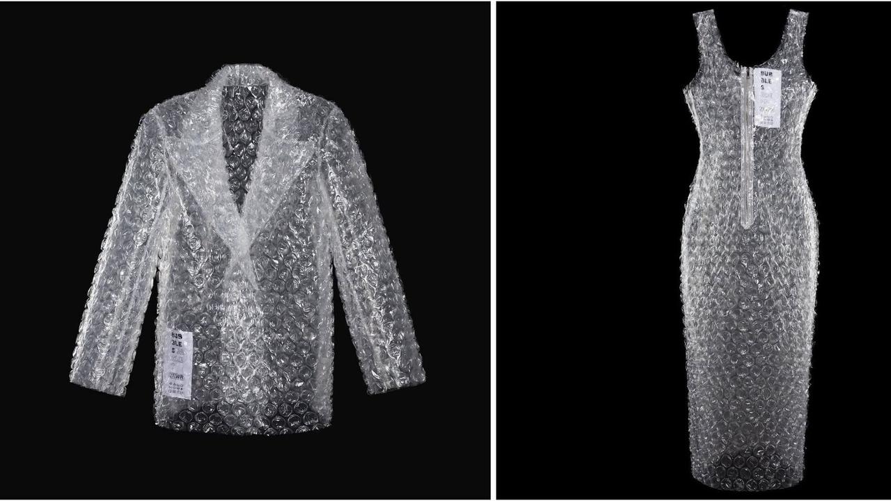 FOTO: Viral Baju Berbahan Bubble Wrap 'Bungkus Paket', Harganya Bikin Geleng-Geleng!