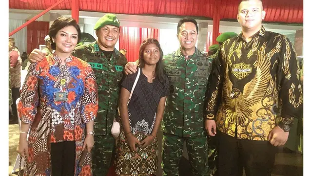 Momen Pensiun Suami Bella Saphira dari TNI (sumber: instagram/bellasaphiraofficial)