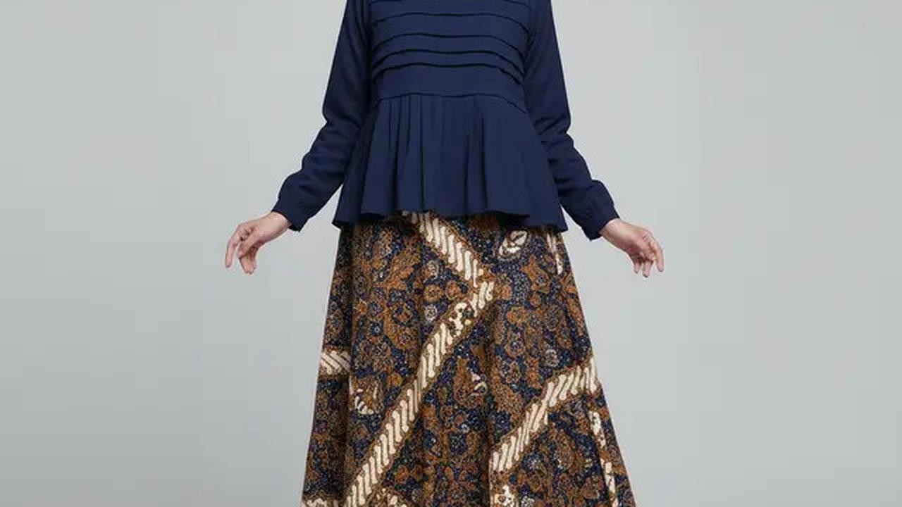 7 Model Gamis Batik Kombinasi Rempel 2025, Anggun dan Cocok untuk Berbagai Acara
