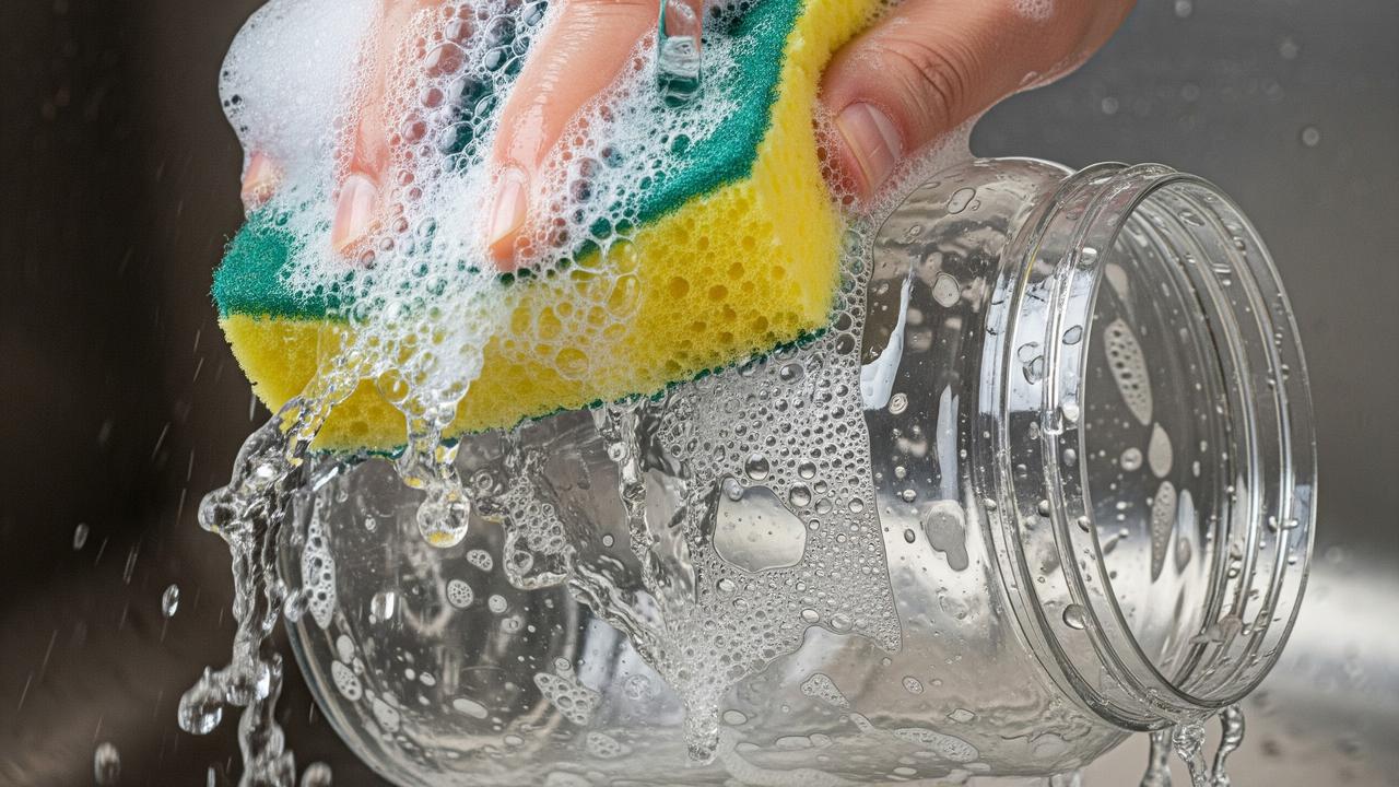 Cuci Stoples dengan Air Panas dan Sabun Cuci Piring