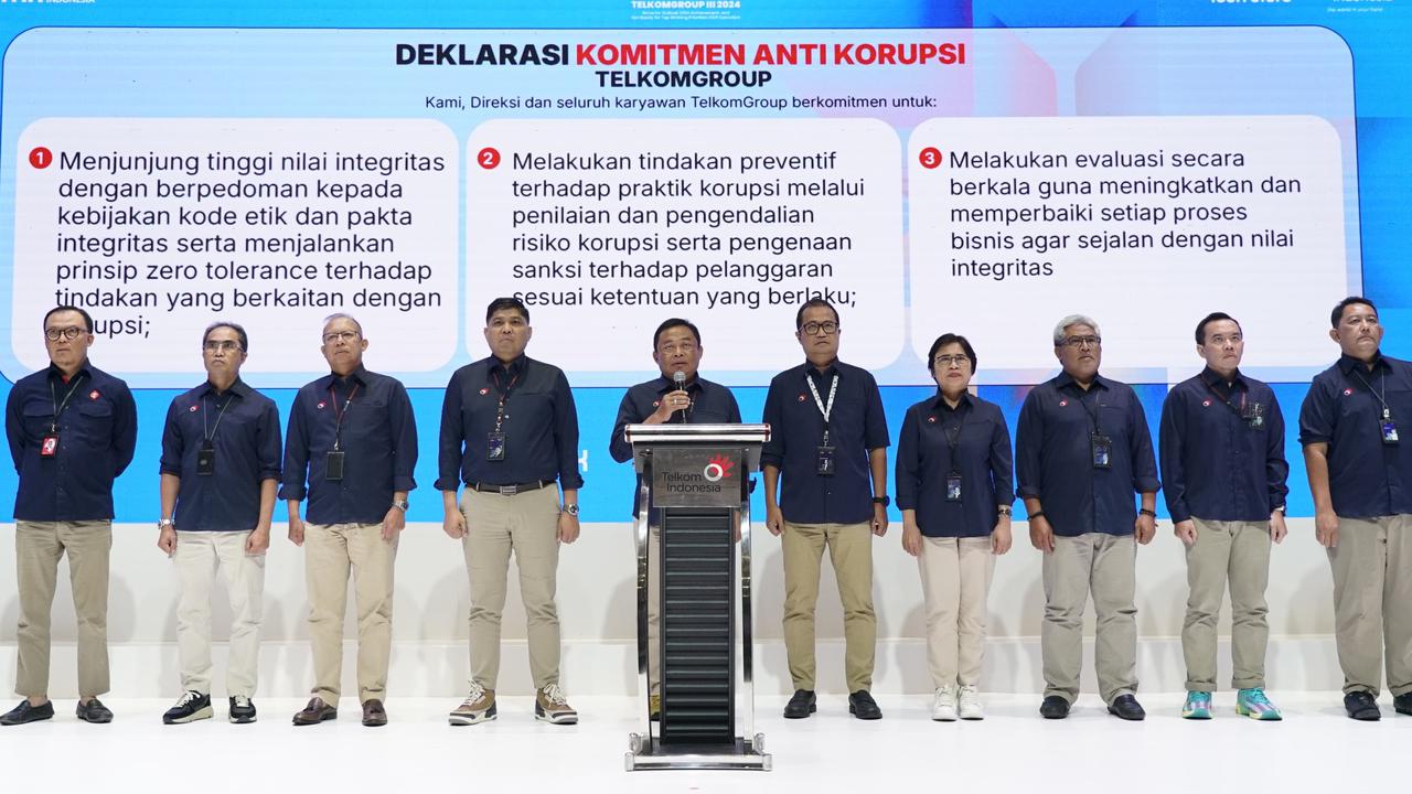 Jelang Peringatan Hari Antikorupsi Sedunia 2024, TelkomGroup Deklarasikan Komitmen Anti Korupsi