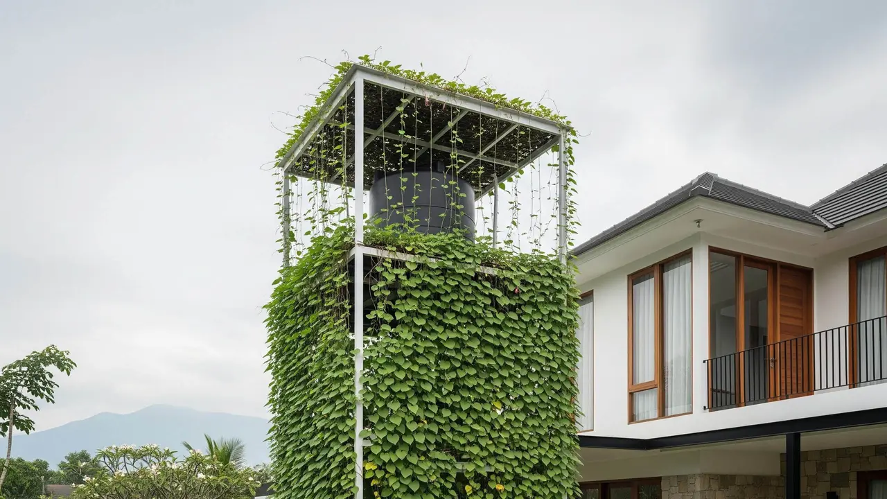 Desain Atap Pelindung Toren yang Estetik