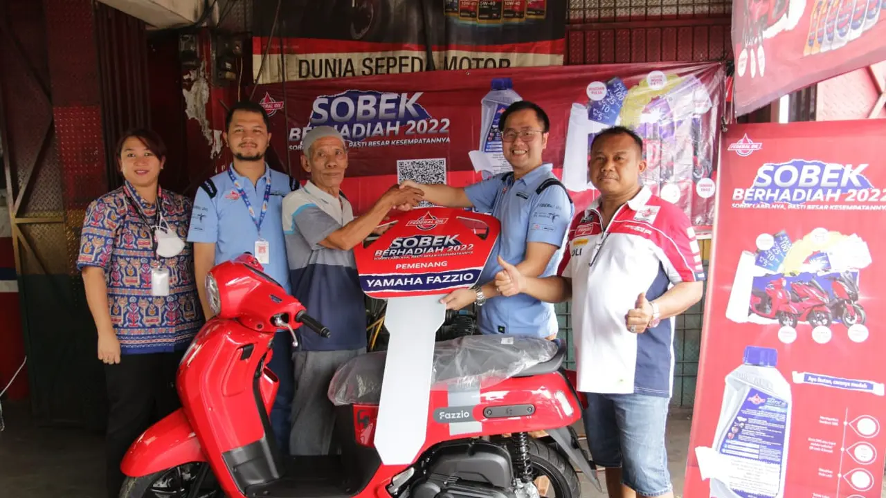 Federal Oil Bagikan Hadiah Langsung Motor Matic