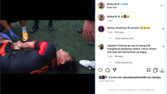Billy Syahputra Alami Cedera Lutut Cukup Parah Waktu Main Bola Bareng Selebritis FC, Video Saat Kejadian Bikin Ngilu. (instagram.com/bilsky16)
