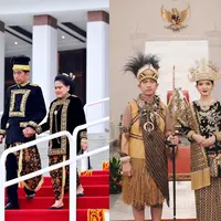 Lihat di sini parade busana adat dari pejabat dan politisi saat upacara HUT Ke-79 di Istana Merdeka Jakarta dan IKN.
