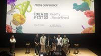Konferensi pers IdeaFest 2022 di CGV FX Sudirman, Jakarta Pusat, 5 Oktober 2022. (Liputan6.com/Asnida Riani)