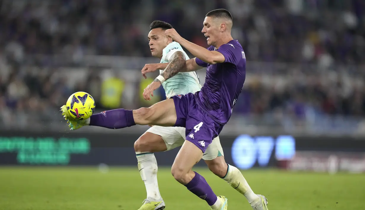 Sempat tertinggal lebih dulu lewat gol cepat Nicolas Gonzale saat laga baru berjalan tiga menit. (AP Photo/Andrew Medichini)