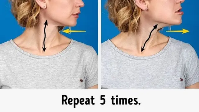 senam wajah untuk hilangkan double chin
