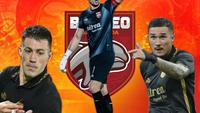 Nadeo Argawinata, Juan Felipe Villa, Mariano Peralta, Borneo FC. (Bola.com/Benediktus Gerendo Pradigdo)
