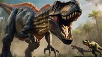 nama nama dinosaurus &copy;Ilustrasi dibuat Stable Diffusion