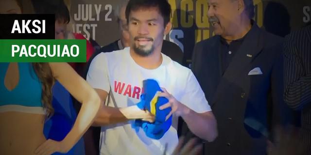 VIDEO: Aksi Petinju Manny Pacquiao Lempar Celana Jelang Laga