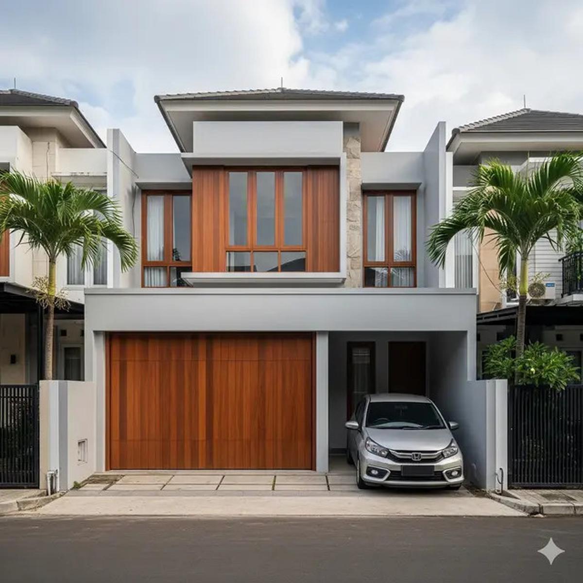 10 Desain Rumah Sempit Ada Garasi Mobil Kecil, Solusi Lahan Terbatas