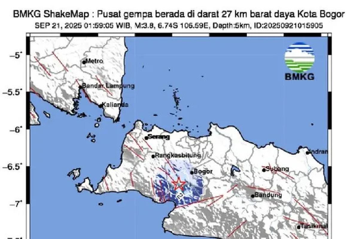 Diguncang Rentetan Gempa, Warga Bogor Mengungsi di Tenda Darurat