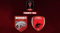 Cover Perempat Final Piala Presiden 2022 Borneo FC VS PSM Makassar (Bola.com/ Bayu Kurniawan Santoso)