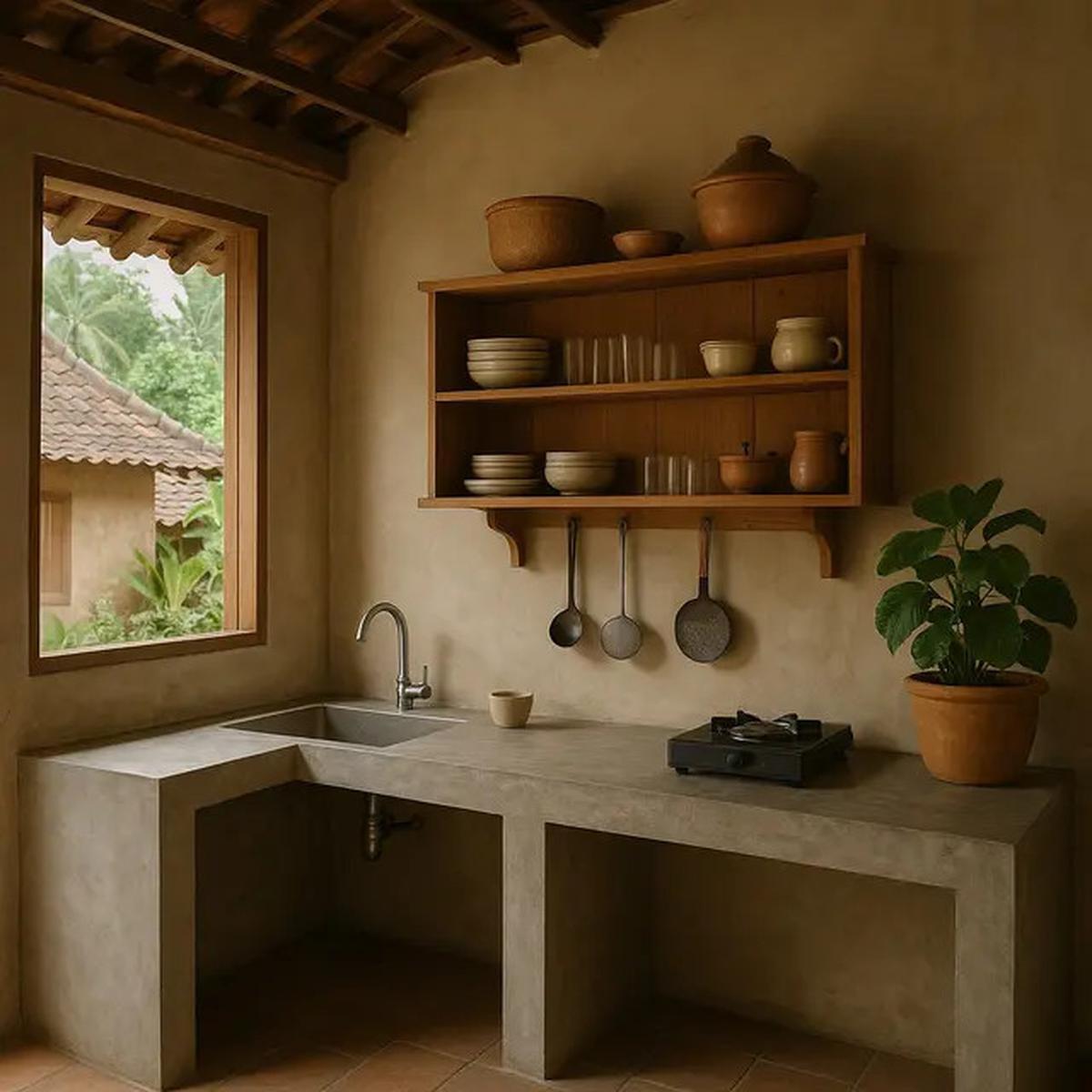 7 Model Dapur Belakang Rumah di Kampung yang Sederhana Tapi Elegan