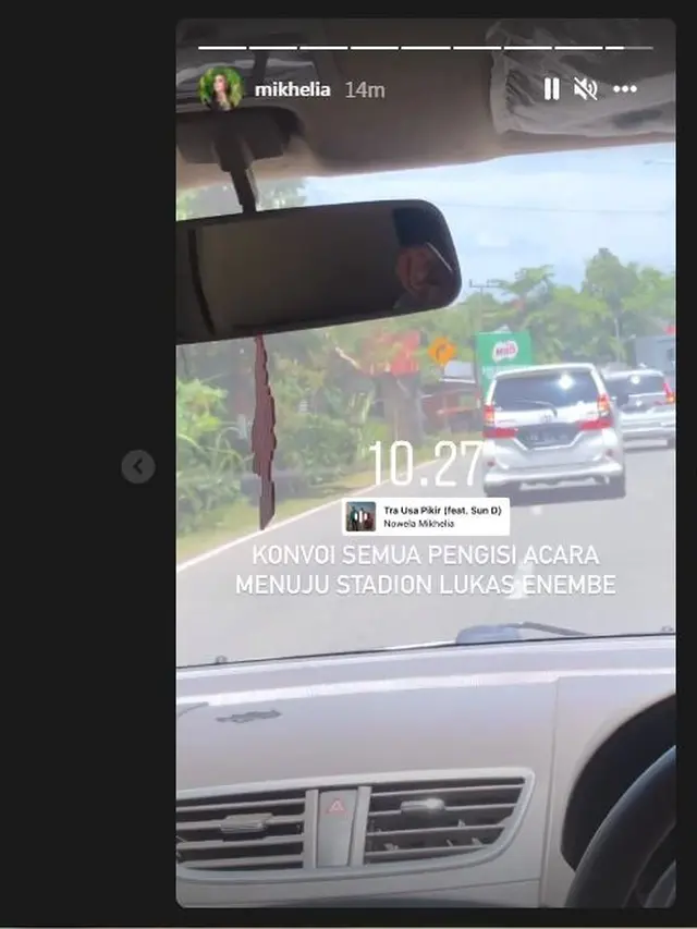 Nowela Bagikan Video konvoi para pengisi acara pembukaan PON XX Papua