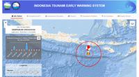 Peta gempa bumi magnitudo 5,2 yang berpusat di Lombok Tengah, NTB pada Minggu (18/5/2025). Gempa tersebut dapat dirasakan di sejumlah wilayah NTB dan Bali. (Foto: website inatews.bmkg.go.id)