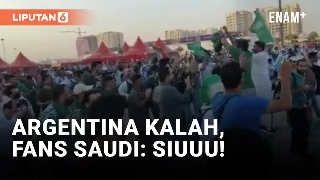 VIDEO: Fans Arab Saudi Selebrasi ala Cristiano Ronaldo Usai Taklukkan Argentina di Piala Dunia 2022