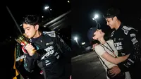 Momen Al Ghazali menyabet juara 3 di ajang ngedrift (sumber: Instagram/alghazali7)