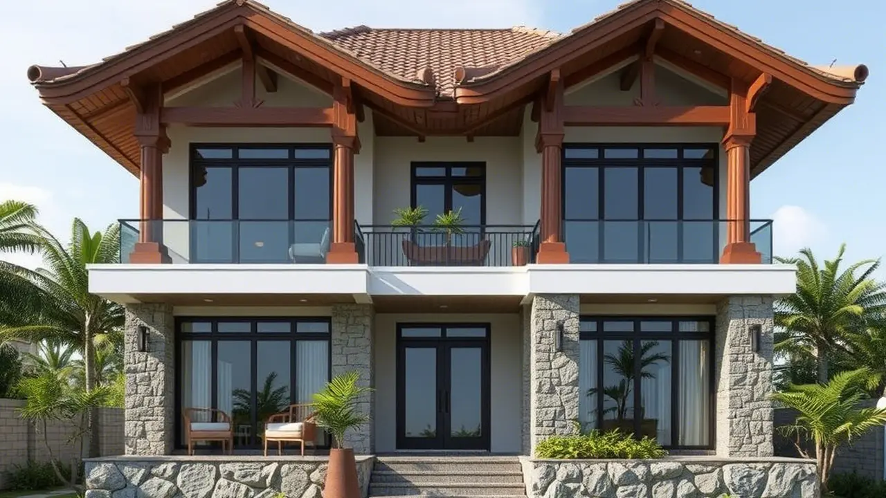Model Tiang Teras Rumah Mewah