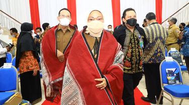 Menaker Ida Fauziyah dalam acara Inauguration of School Operation Kegiatan Pengembangan BLK Maritim (Istimewa)