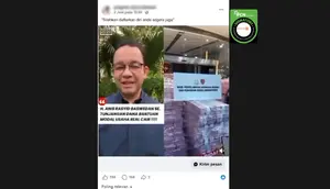 Cek Fakta: Tidak Benar Video Anies Baswedan Sampaikan Dana Bantuan Modal Usaha