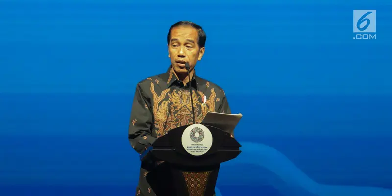 Jokowi Bicara Perkembangan Fintech di IMF-Bank Dunia 2018