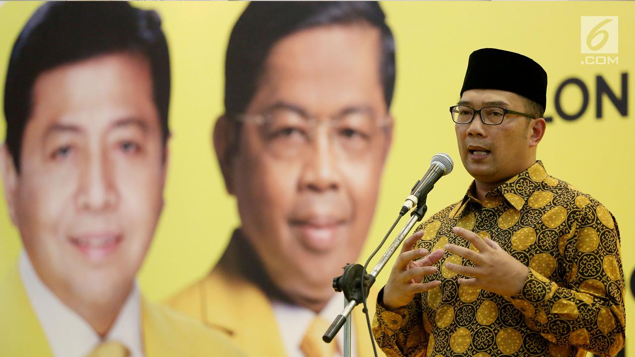 Golkar Resmi Usung Ridwan Kamil dan Daniel Mutaqien