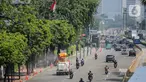 Suasana lalu lintas kawasan Jalan Thamrin, Jakarta, Selasa (22/9/2020). Kepala Dinas Perhubungan DKI Syafrin Liputo mengatakan selama sepekan PSBB Jakarta terjadi penurunan yang fluktuatif pada volume kendaraan masuk ke Ibu Kota mulai dari 5 persen hingga 19 persen.  (Liputan6.com/Faizal Fanani)