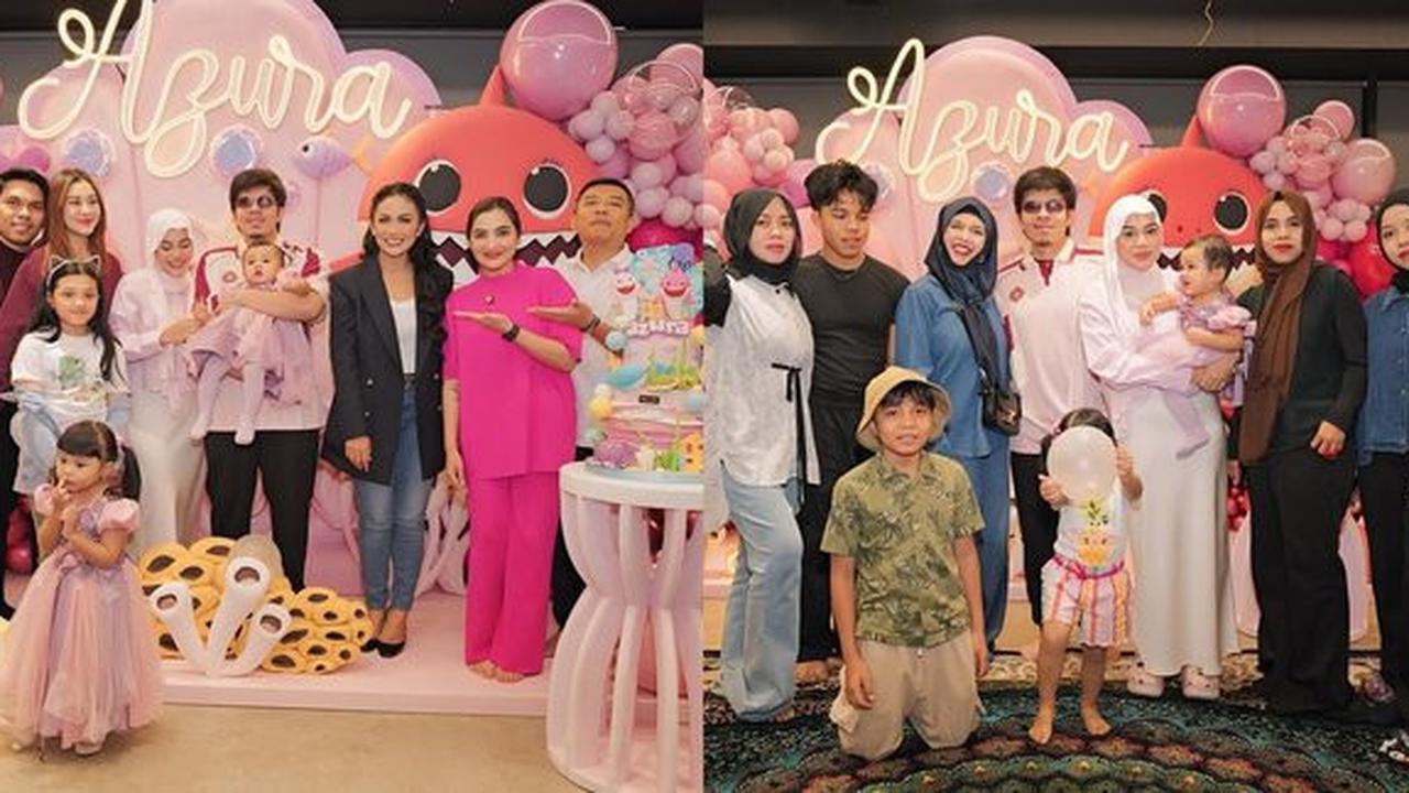 7 Foto Ulang Tahun Pertama Azura, Anak Bungsu Atta dan Aurel, Dihadiri Kris Dayanti serta Gen Halilintar