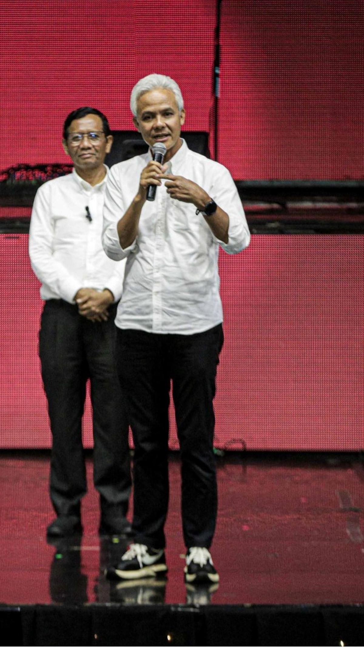 Calon Presiden RI Ganjar Pranowo sempat mengungkapkan perasaannya saat menghadiri acara itu.