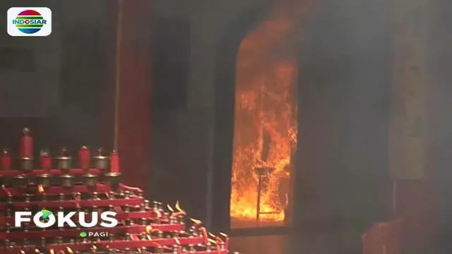Kebakaran di Wihara Samudra Bhakti Bandung Diduga dari Tempat Pembakaran Lilin