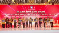 Kementerian Dalam Negeri (Kemendagri), melalui Direktorat Jenderal Bina Keuangan Daerah (Ditjen Bina Keuda), menyelenggarakan kegiatan Penganugerahaan BUMD Awards 2023 dan Rapat Koordinasi (Rakor) BUMD Seluruh Indonesia Tahun 2023 di Hotel Grand Sahid Jakarta, Jumat (29/9/2023) (Istimewa)