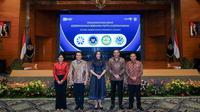 Penandatangan MoU antara Kementerian Pariwisata dengan empat K/L, termasuk Badan Gizi Nasional, Kementerian Lingkungan Hidup, dan Basarnas. (dok. Biro Komunikasi Publik Kemenparekraf)