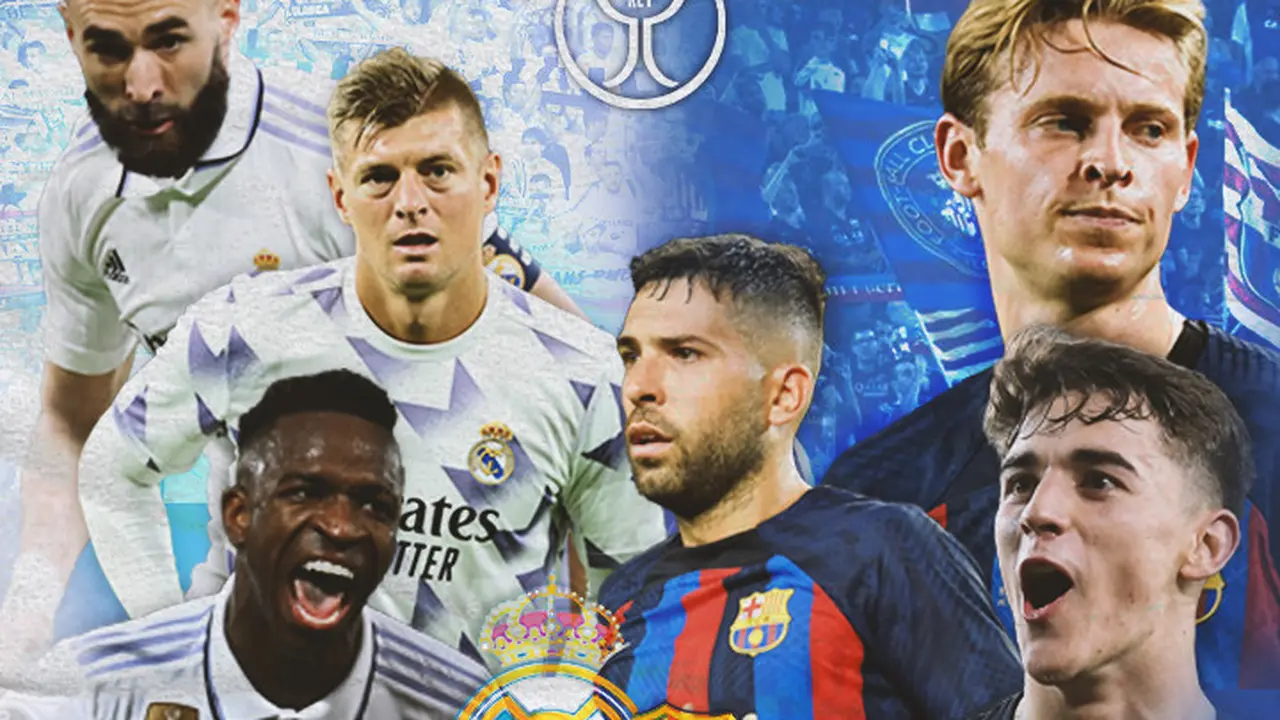 Copa del Rey - Benzema, Kroos, Vinicius Junior vs Ferran Torres, Frenkie de Jong, Gavi