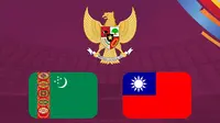 Kualifikasi Piala Asia U-23 2024 - Indonesia, Turkmenistan dan Taiwan (Bola.com/Erisa Febri)